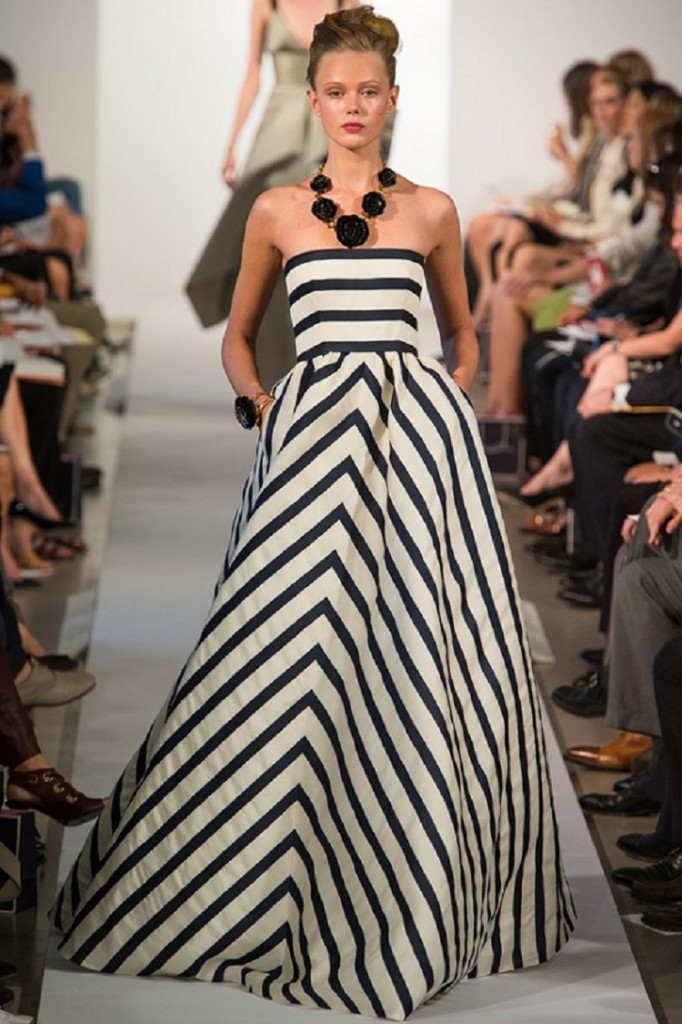 Moda a Rayas, Oscar de la Renta, Striped Fashion