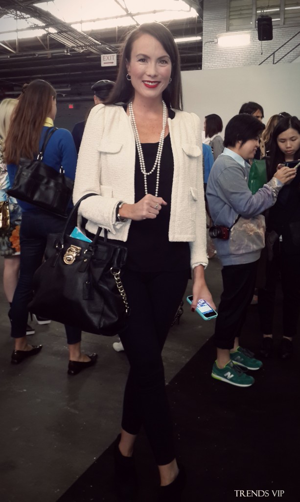 Tweed Jacket,  Street Style New York Fashion Week 2014