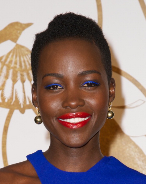 LOS ANGELES, CA - FEBRUARY 26: Actress Lupita Nyong'o is honored by Sally Morrison & LoveGold at Chateau Marmont on February 26, 2014 in Los Angeles, California. (Photo by Earl Gibson III/WireImage)