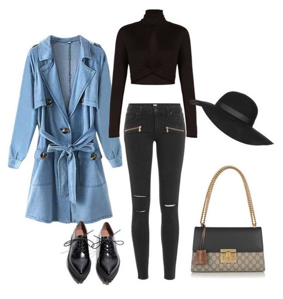 How to style a denim trench coat