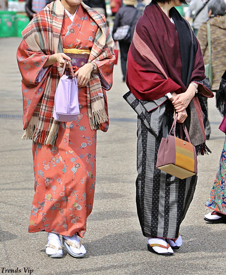 Kimonos en Japon, zōri sandas